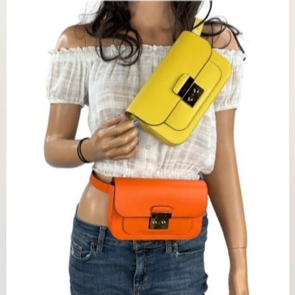 MICHAEL Michael Kors Sloan Editor Belt Bag Leather, Pink ❤️NEW❤️ retails $398 - Picture 8 of 8